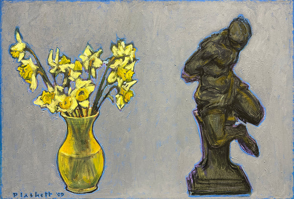 Joseph Plaskett artwork 'Daffodils & Slave' available at Bau-Xi Gallery Toronto, Ontario