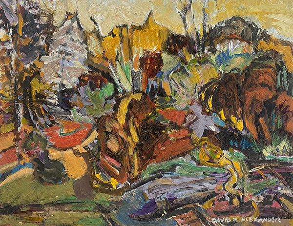 David T. Alexander artwork 'Trails All Over' available at Bau-Xi Gallery Toronto, Ontario