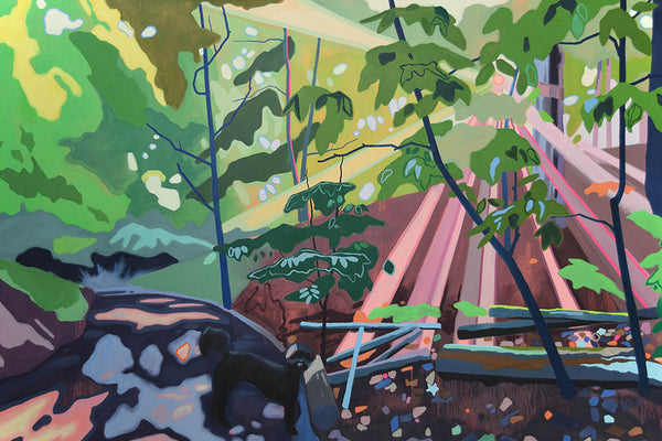 Mel Gausden artwork 'Into the Valley Where the Cold Air Sits' available at Bau-Xi Gallery Toronto, Ontario