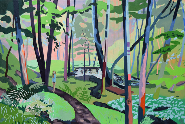 Mel Gausden artwork 'The Rain Makes Everything Silver' available at Bau-Xi Gallery Toronto, Ontario