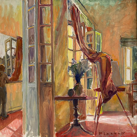 Calcutta Interior with Figures