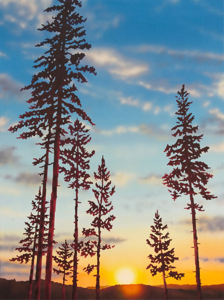 Gavin Lynch artwork 'Sunrise, Edelweiss Valley' available at Bau-Xi Gallery Toronto, Ontario