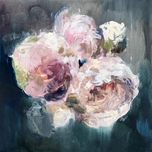 Darlene Cole artwork 'Dance in a Storm (peonies at nightfall)' available at Bau-Xi Gallery Toronto, Ontario
