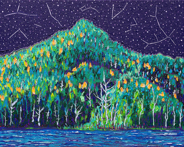 Kyle Scheurmann artwork 'Canoe Painting #26' available at Bau-Xi Gallery Toronto, Ontario