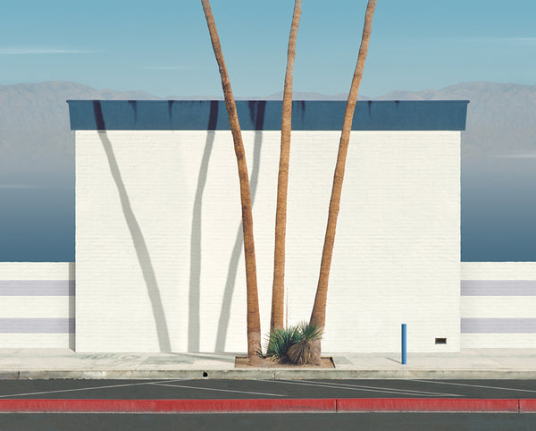 George Byrne artwork 'Car Dealership, Nevada' available at Bau-Xi Gallery Toronto, Ontario
