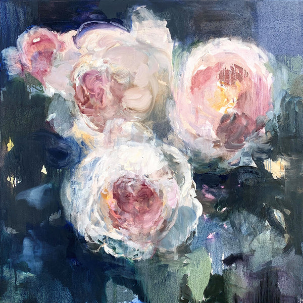 Darlene Cole artwork 'Dance in a Storm (nocturne roses)' available at Bau-Xi Gallery Toronto, Ontario