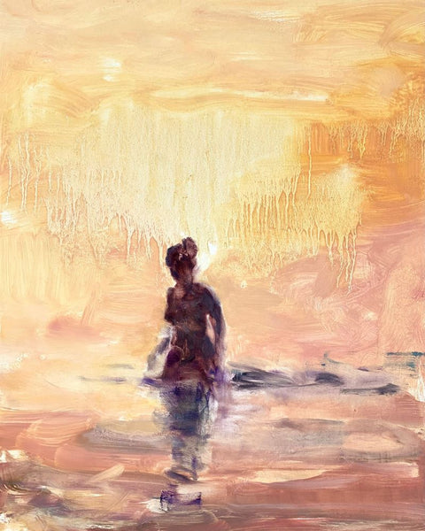 Darlene Cole artwork 'Dance in a Storm (tangerine)' available at Bau-Xi Gallery Toronto, Ontario