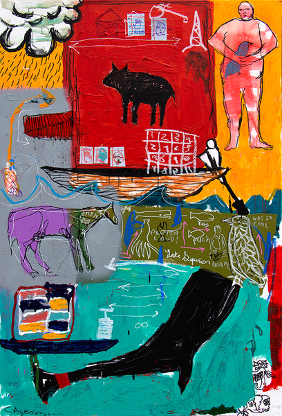 Casey McGlynn artwork 'Life Boat' available at Bau-Xi Gallery Toronto, Ontario