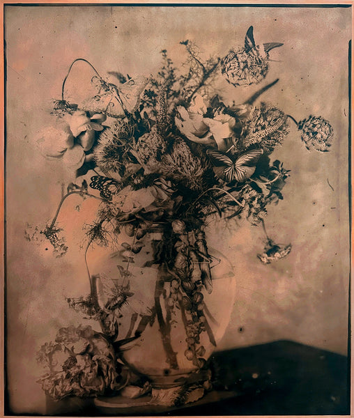 Whitney Lewis-Smith artwork 'What Came In With The Flowers (Etching Plate)' available at Bau-Xi Gallery Toronto, Ontario