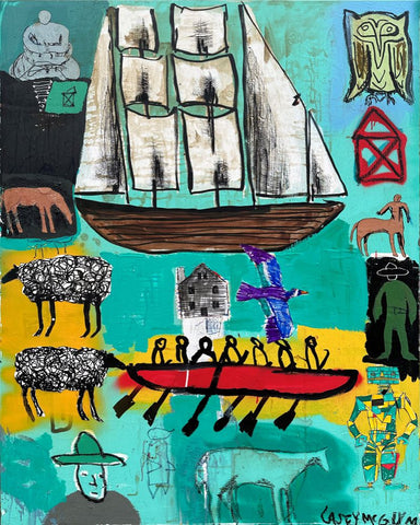 Meditation Robot and The Sailing Ships