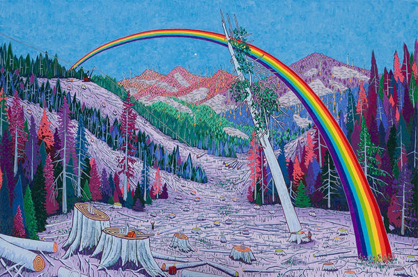 Kyle Scheurmann artwork 'Rainbowabra' available at Bau-Xi Gallery Vancouver