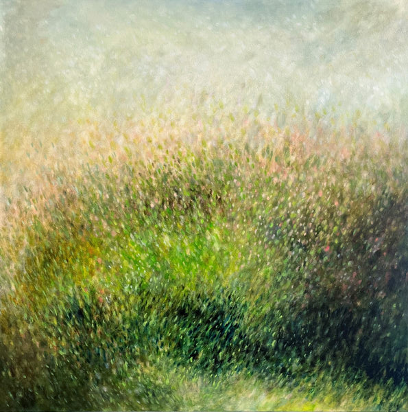 Sheri Bakes artwork 'Green Lights' available at Bau-Xi Gallery Vancouver