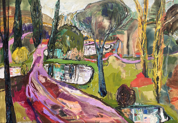 David T. Alexander artwork 'Landscape East In The Rear View Mirror' available at Bau-Xi Gallery Vancouver