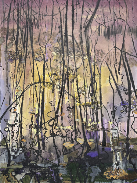 David T. Alexander artwork 'Romantic Evening Reeds' available at Bau-Xi Gallery Vancouver