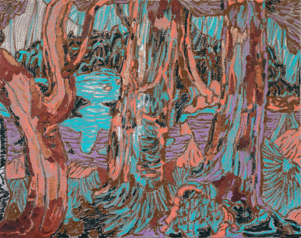 Anne Griffiths artwork 'Woven Into Place' available at Bau-Xi Gallery Vancouver