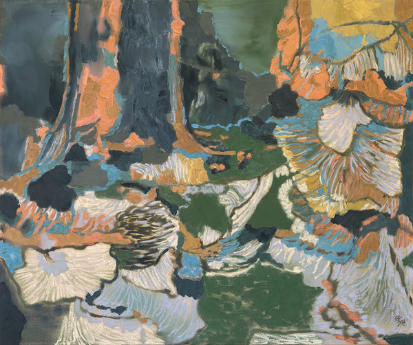 Anne Griffiths artwork 'Everglow' available at Bau-Xi Gallery Vancouver