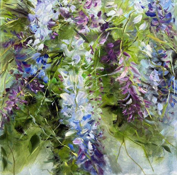 Jamie Evrard artwork 'Wisteria Study-Violet' available at Bau-Xi Gallery Vancouver