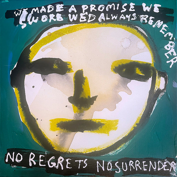 Casey McGlynn artwork 'No Regrets, No Surrender' available at Bau-Xi Gallery Vancouver
