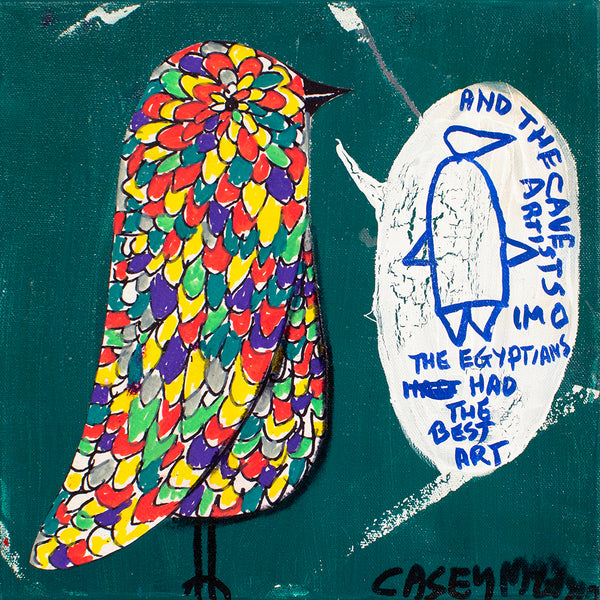 Casey McGlynn artwork 'Rainbow Bird (Egyptian)' available at Bau-Xi Gallery Vancouver