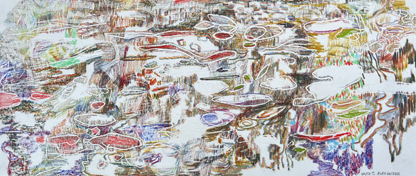 David T. Alexander artwork 'Ice Forming on Pond 3' available at Bau-Xi Gallery Vancouver