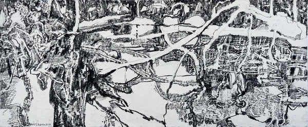David T. Alexander artwork 'Ice Forming on Pond 1' available at Bau-Xi Gallery Vancouver