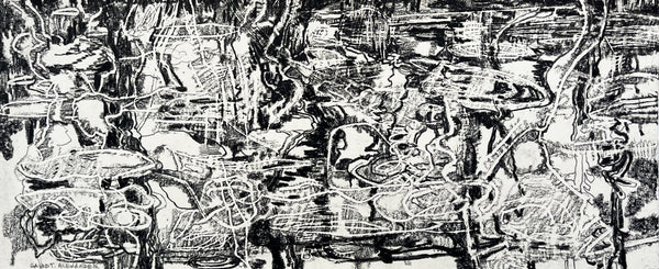 David T. Alexander artwork 'Ice Forming on Pond 2' available at Bau-Xi Gallery Vancouver