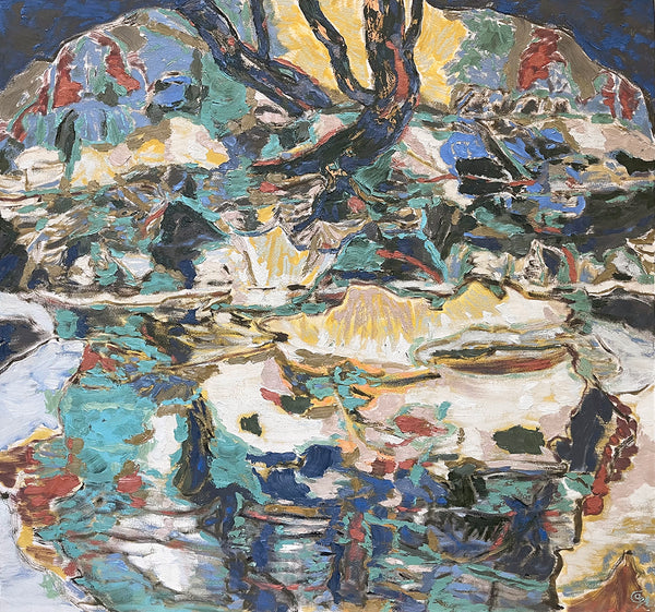 Anne Griffiths artwork 'Grotto Dawn' available at Bau-Xi Gallery Vancouver