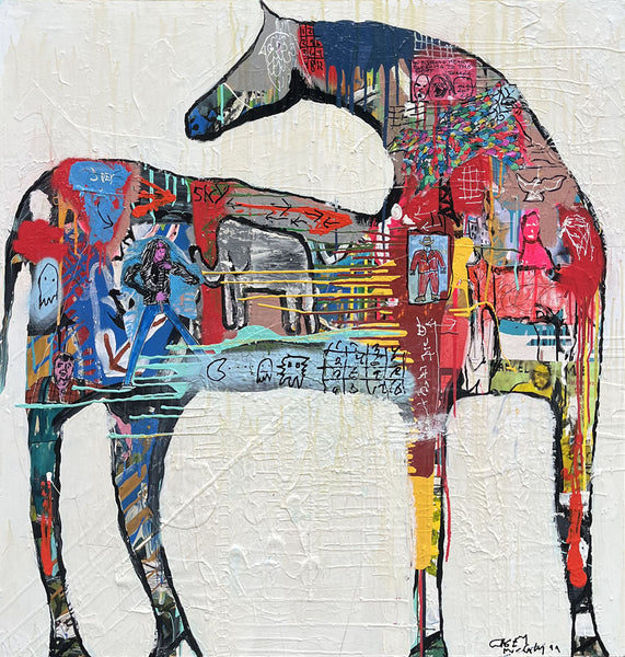 Casey McGlynn artwork 'Horse for Joey' available at Bau-Xi Gallery Vancouver