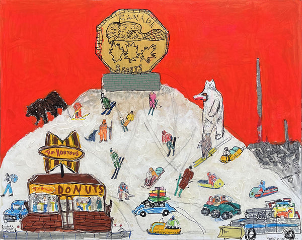 Casey McGlynn artwork 'Sudbury Saturday Night' available at Bau-Xi Gallery Vancouver