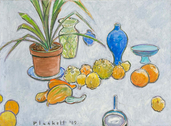 Still Life with Gourds and Loupe