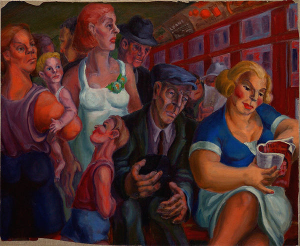 Frederick Hagan Artwork | Paintings of life in Toronto combining Cubist, Mannerist, Expressionist, and even Classical principles of composition.