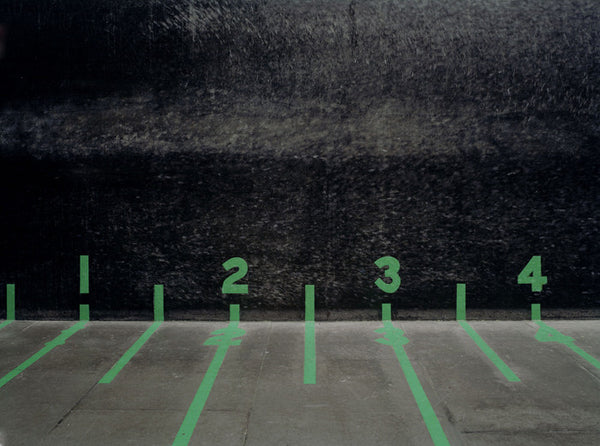 Elliott Wilcox Artwork | Colourful minimal graphic compositions of tennis courts, squash courts, and rock climbing walls.