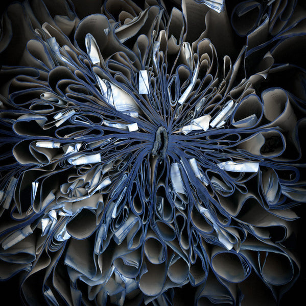 Cara Barer Artwork | Colourful and monochromatic photography orbs circular and organic abstract book art sculpture.