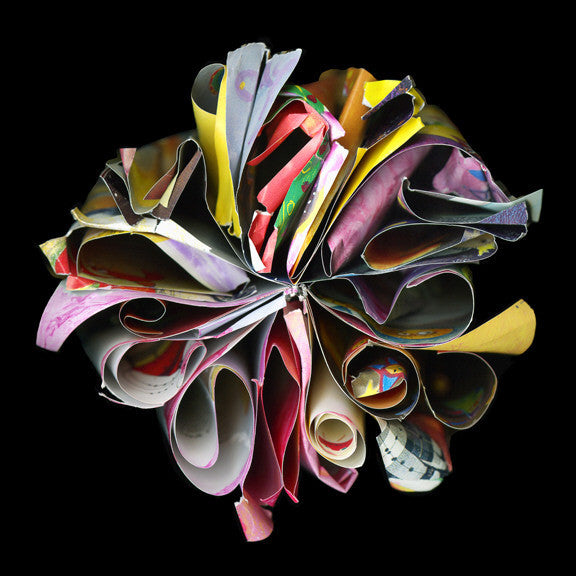 Cara Barer Artwork | Colourful and monochromatic photography orbs circular and organic abstract book art sculpture.