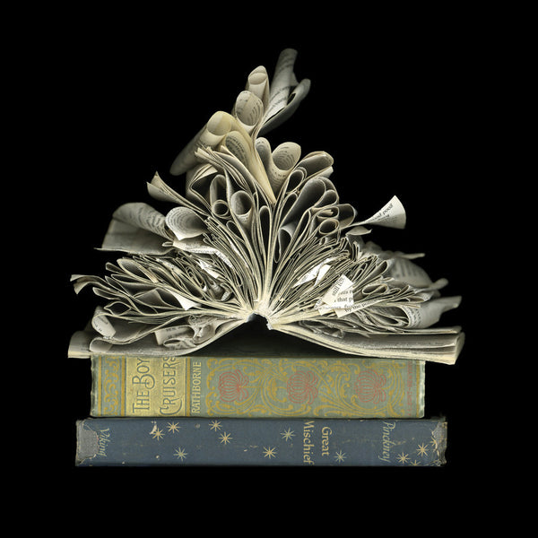 Cara Barer Artwork | Colourful and monochromatic photography orbs circular and organic abstract book art sculpture.