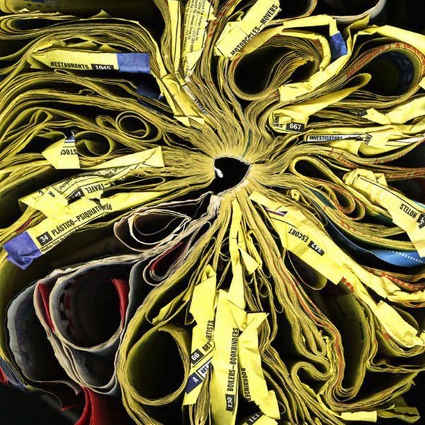 Cara Barer Artwork | Colourful and monochromatic photography orbs circular and organic abstract book art sculpture.