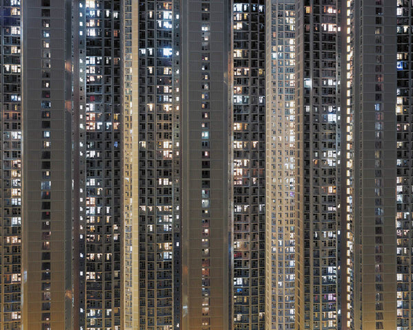 Michael Wolf Artwork | Dramatic muted large-format architectural photographs of Hong Kong Chicago and Paris, portraits from the Tokyo subway.