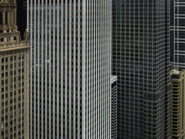 Michael Wolf Artwork | Dramatic muted large-format architectural photographs of Hong Kong Chicago and Paris, portraits from the Tokyo subway.