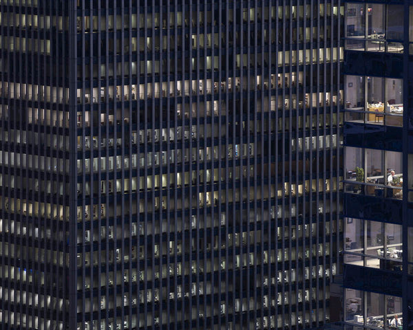 Michael Wolf Artwork | Dramatic muted large-format architectural photographs of Hong Kong Chicago and Paris, portraits from the Tokyo subway.