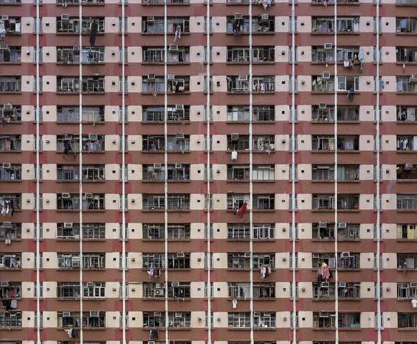 Michael Wolf Artwork | Dramatic muted large-format architectural photographs of Hong Kong Chicago and Paris, portraits from the Tokyo subway.