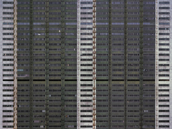 Michael Wolf Artwork | Dramatic muted large-format architectural photographs of Hong Kong Chicago and Paris, portraits from the Tokyo subway.