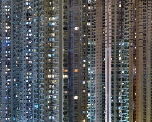 Michael Wolf Artwork | Dramatic muted large-format architectural photographs of Hong Kong Chicago and Paris, portraits from the Tokyo subway.