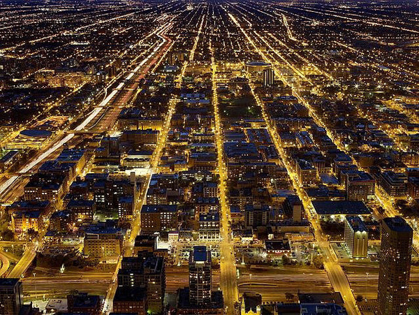 Michael Wolf Artwork | Dramatic muted large-format architectural photographs of Hong Kong Chicago and Paris, portraits from the Tokyo subway.