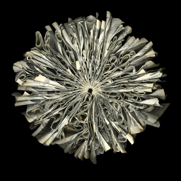 Cara Barer Artwork | Colourful and monochromatic photography orbs circular and organic abstract book art sculpture.