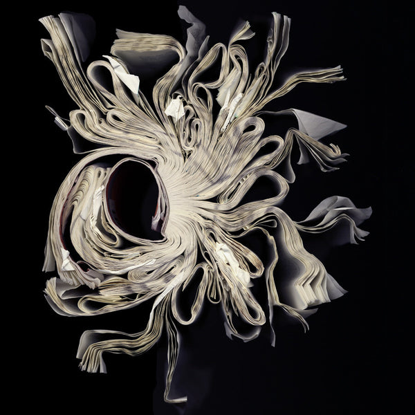 Cara Barer Artwork | Colourful and monochromatic photography orbs circular and organic abstract book art sculpture.