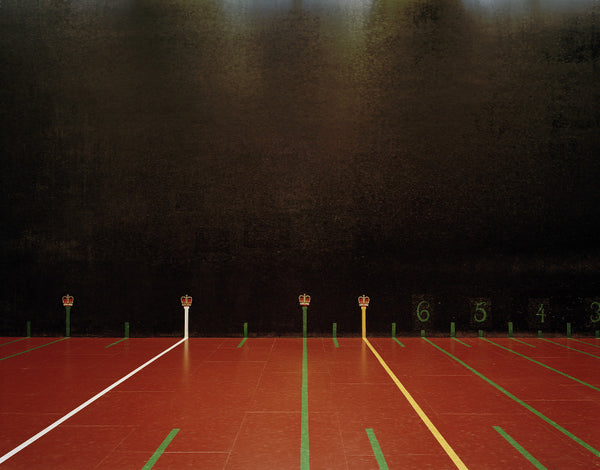 Elliott Wilcox Artwork | Colourful minimal graphic compositions of tennis courts, squash courts, and rock climbing walls.