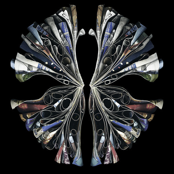 Cara Barer Artwork | Colourful and monochromatic photography orbs circular and organic abstract book art sculpture.