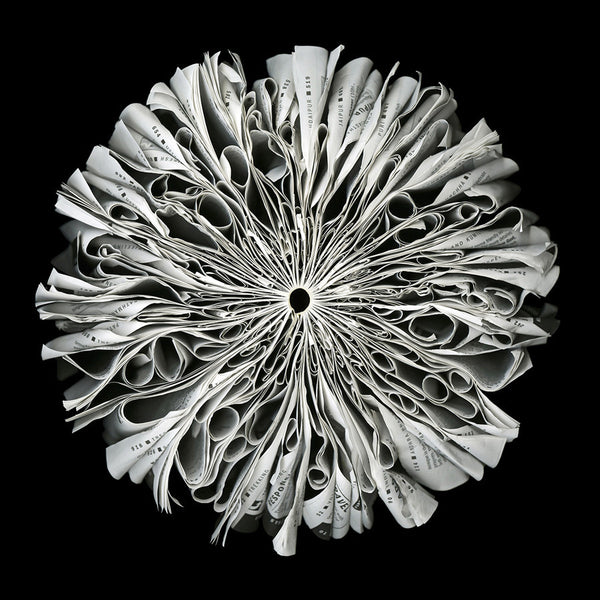 Cara Barer Artwork | Colourful and monochromatic photography orbs circular and organic abstract book art sculpture.