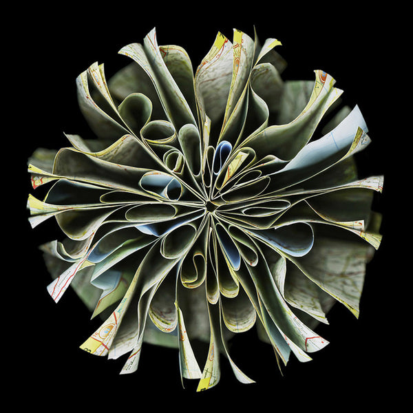 Cara Barer Artwork | Colourful and monochromatic photography orbs circular and organic abstract book art sculpture.