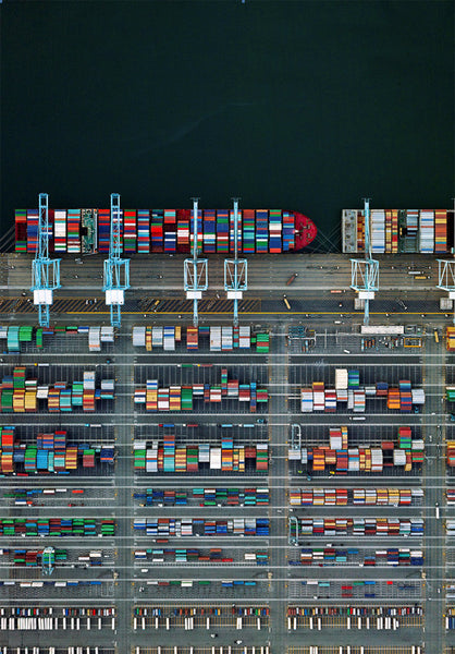 Jeffrey Milstein Artwork | Colourful, dramatic, graphic, and geometric aerial photographs of New York, Paris, London, Versailles, and Los Angeles.